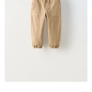 Zara Tan Relaxed Fit Joggers